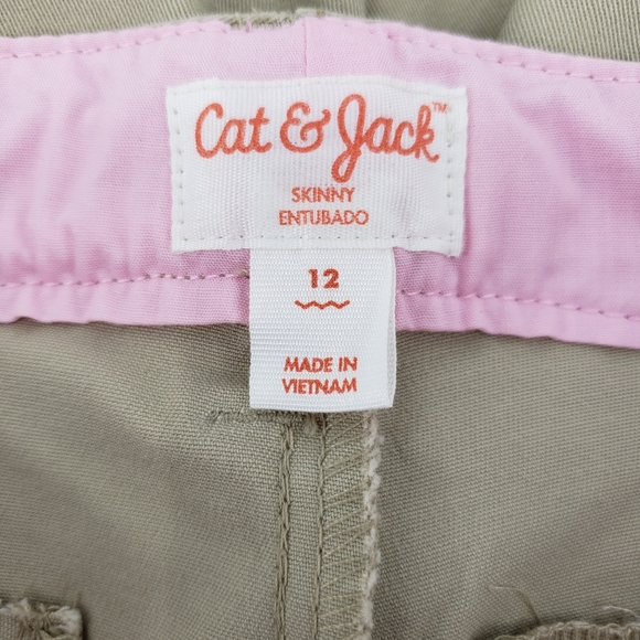 NWT Cat & Jack Girls School Uniform Pants Size 12 - Four Pack Sourdough Beige - Picture 4 of 8